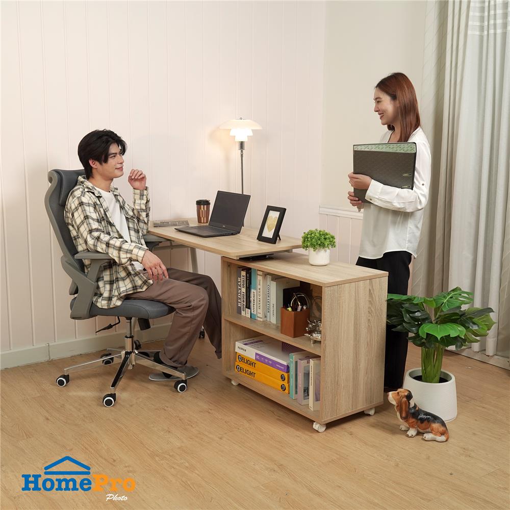 โต๊ะทำงาน FURDINI WALLER CT-3366UM สีไลท์โอ๊ค
