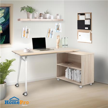 โต๊ะทำงาน FURDINI WALLER CT-3366UM สีไลท์โอ๊ค_8