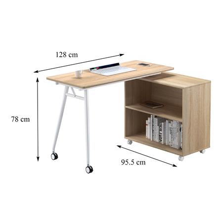 โต๊ะทำงาน FURDINI WALLER CT-3366UM สีไลท์โอ๊ค_13