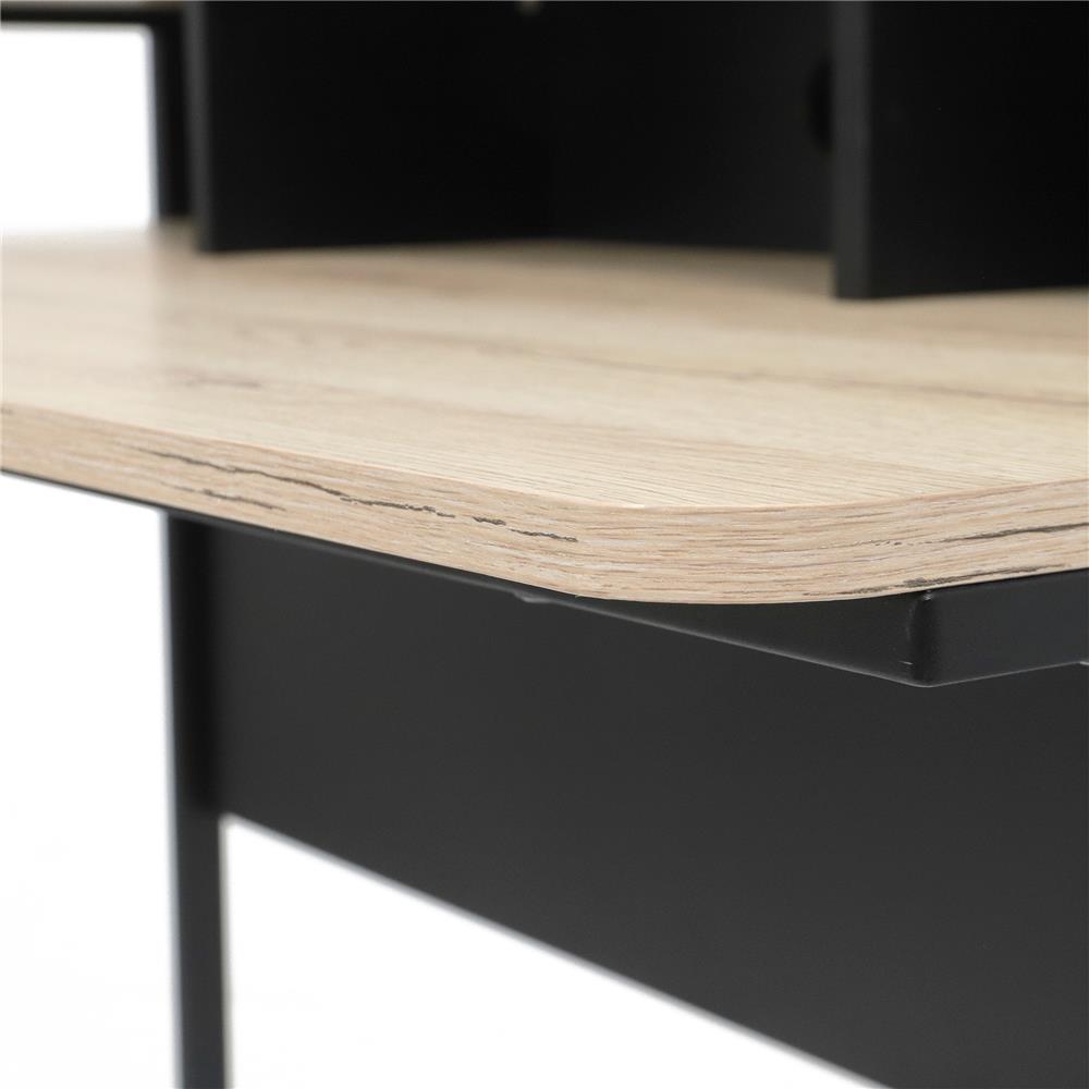 โต๊ะทำงาน FURDINI HUNTER CT-N2317 124 ซม. สีโอ๊ค/ดำ