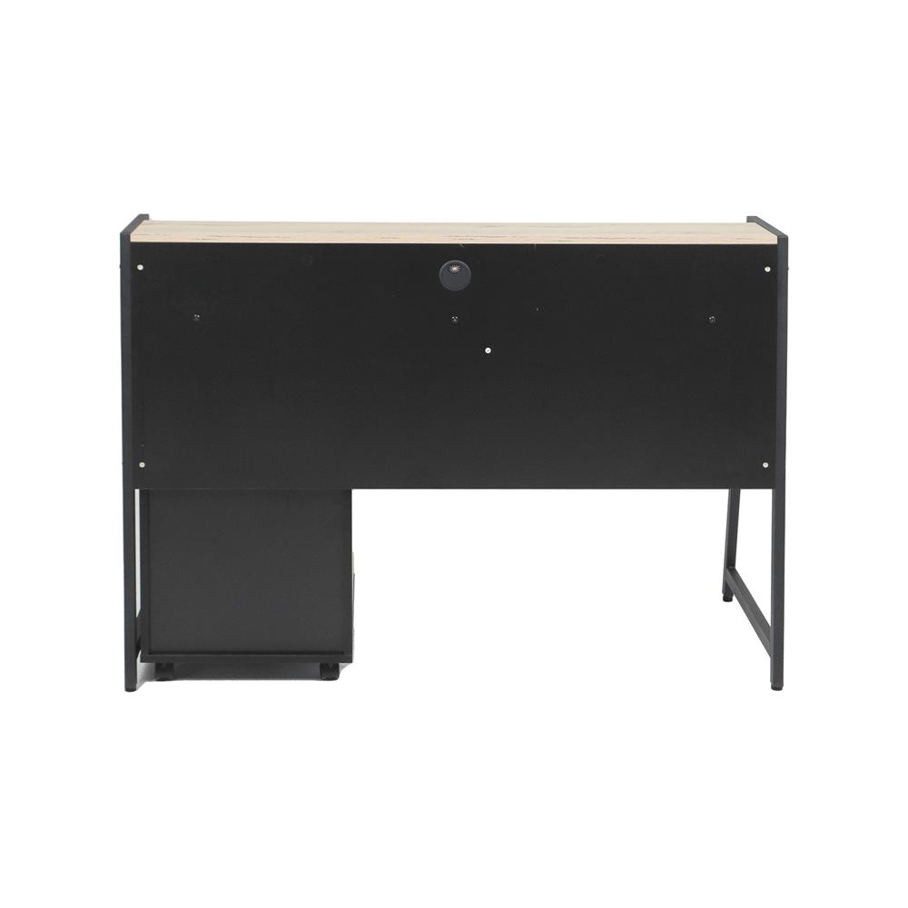 โต๊ะทำงาน FURDINI HUNTER CT-N2317 124 ซม. สีโอ๊ค/ดำ