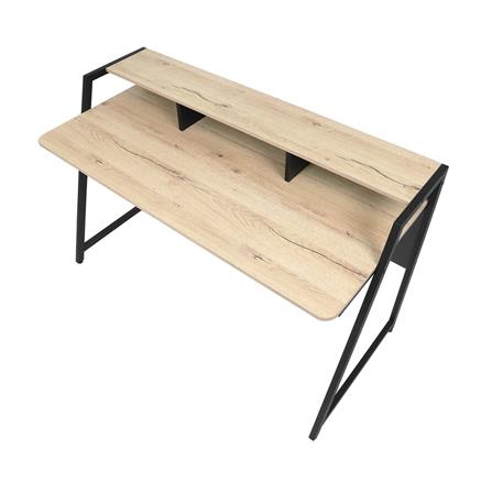 โต๊ะทำงาน FURDINI HUNTER CT-N2317 124 ซม. สีโอ๊ค/ดำ_1