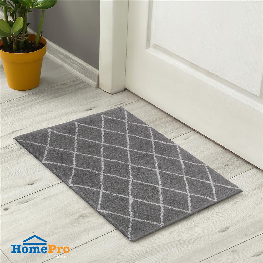 พรม HOME LIVING STYLE KIRIN 45X70 ซม. สีเทาเข้ม