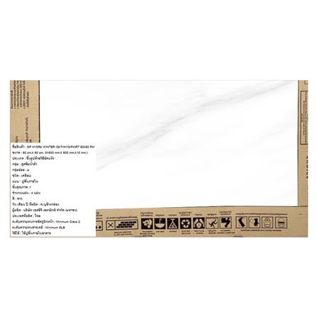 กระเบื้องพื้นพอร์ซเลน 60x60 ซม. COTTO ไฮดร้า วินเทอร์ ขาว HYG PM 1.44 ตร.ม._6