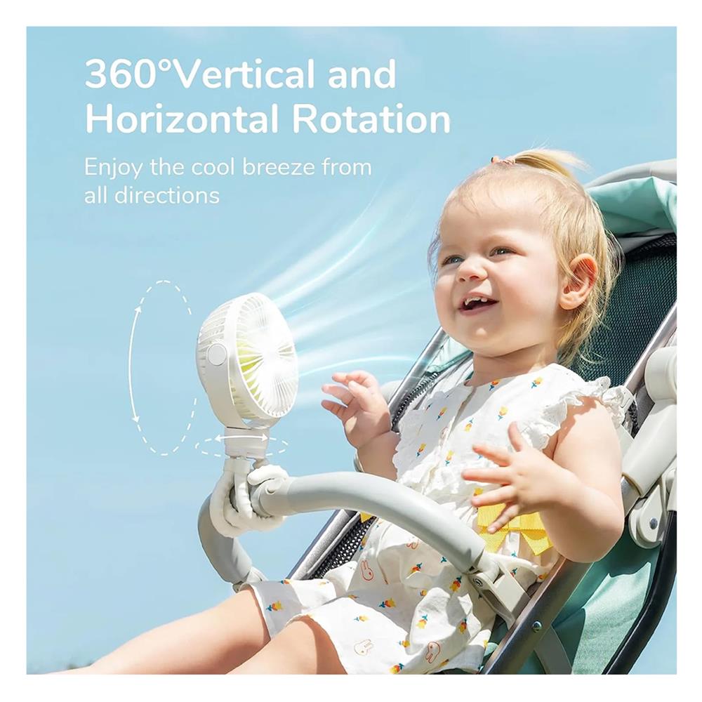 พัดลมพกพา 3.5 นิ้ว JISULIFE JSL FA40A สีขาว