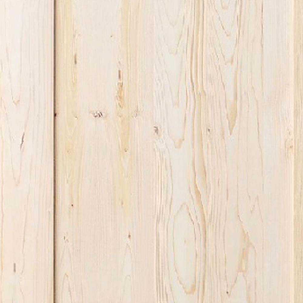 ประตูไม้เฮมล็อกเฟอร์ AZLE MUJI 80X200 ซม. สีธรรมชาติ ไม่เจาะลูกบิด