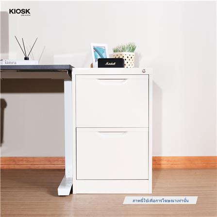 ตู้ลิ้นชักเหล็ก 2 ลิ้นชัก KIOSK HF-2 สีขาว/แดง_5