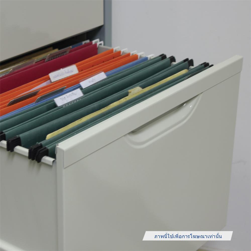 ตู้ลิ้นชักเหล็ก 2 ลิ้นชัก KIOSK HF-2 สีขาว/ดำ