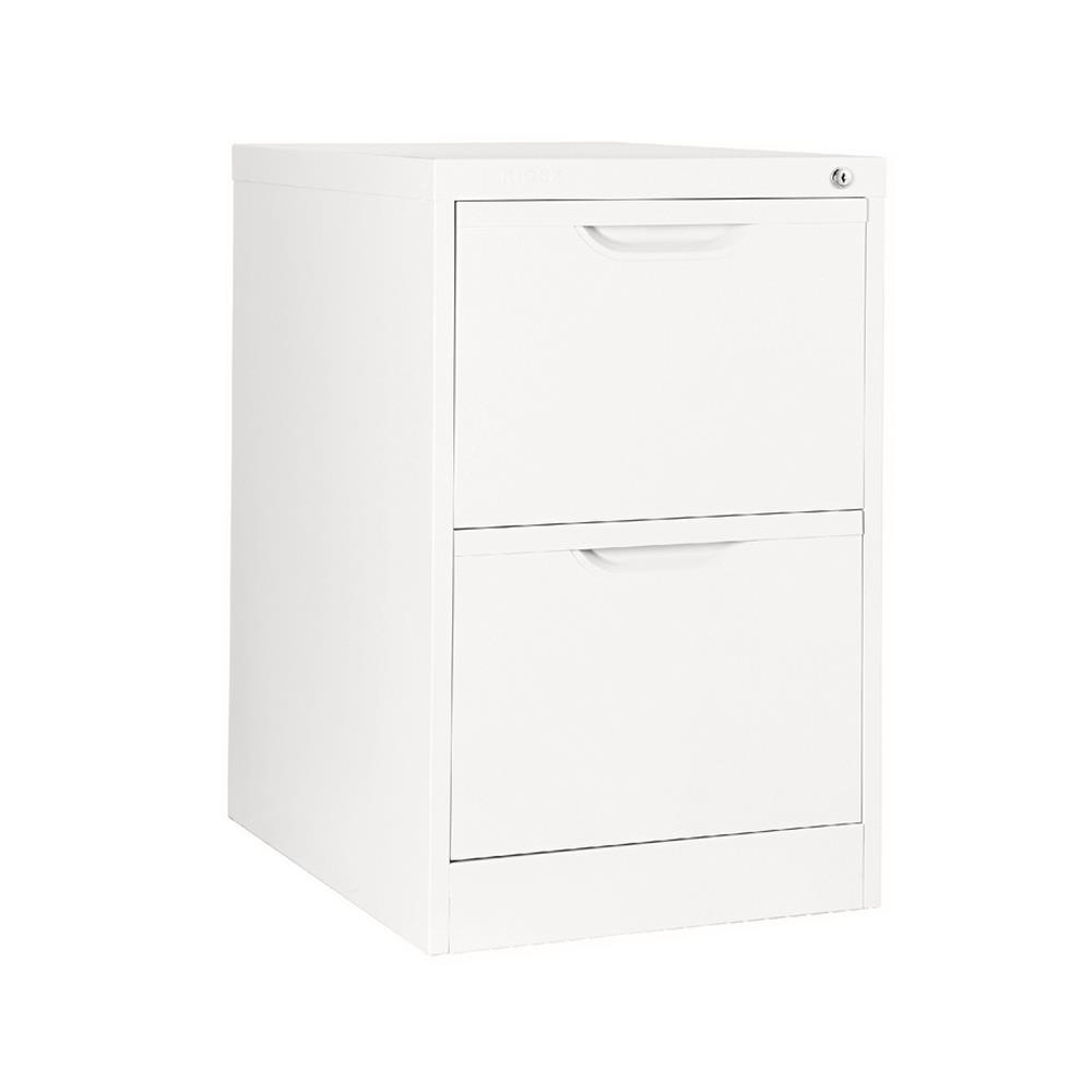 ตู้ลิ้นชักเหล็ก 2 ลิ้นชัก KIOSK HF-2 สีขาว