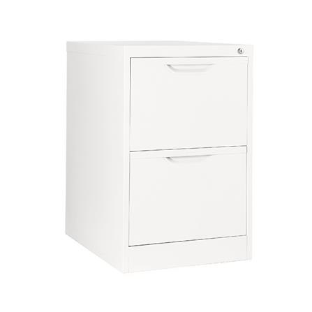 ตู้ลิ้นชักเหล็ก 2 ลิ้นชัก KIOSK HF-2 สีขาว_0