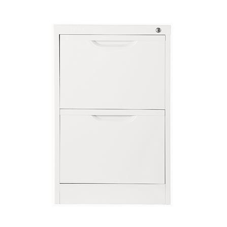 ตู้ลิ้นชักเหล็ก 2 ลิ้นชัก KIOSK HF-2 สีขาว_1