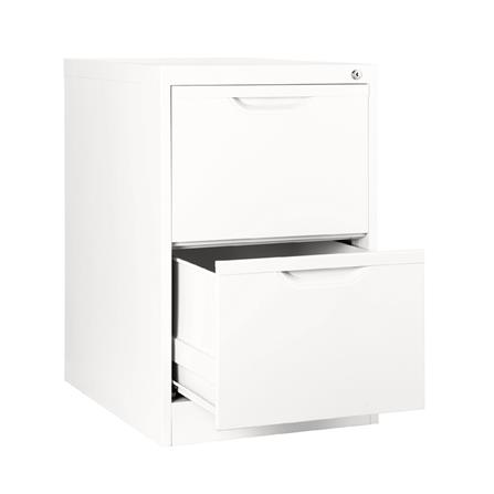 ตู้ลิ้นชักเหล็ก 2 ลิ้นชัก KIOSK HF-2 สีขาว_2