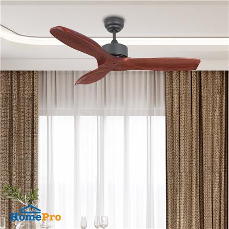 พัดลมไม่มีโคมไฟ CARINI CFD423001BK 42 นิ้ว สีดำ/น้ำตาล_2