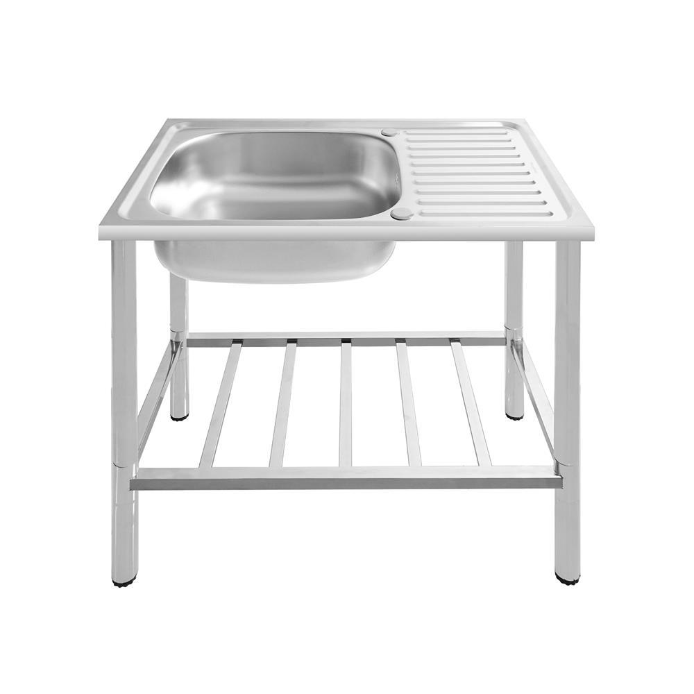 ซิงค์ขาตั้ง 1 หลุม 1 ที่พัก DYNA HOME DH-7545-TB สีเงิน