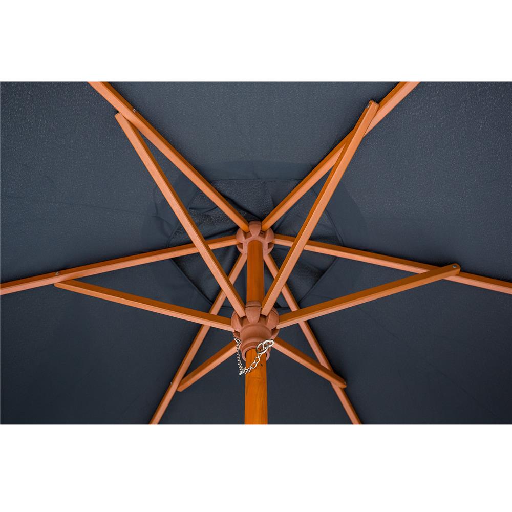 ร่มสนามกลม IVY WOOD 2.1 ม. สีดำ