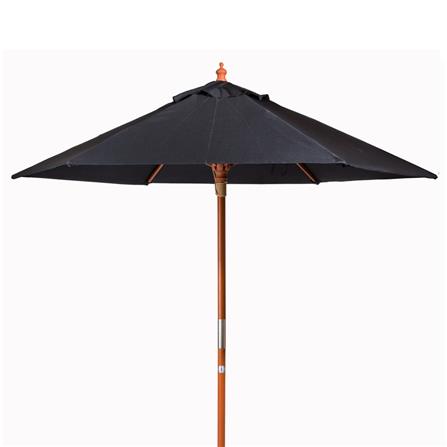 ร่มสนามกลม IVY WOOD 2.1 ม. สีดำ_0