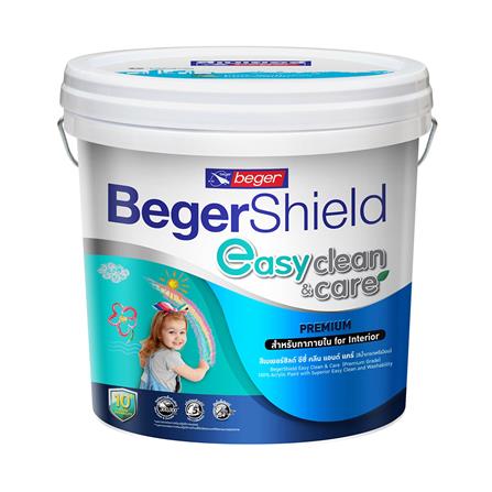 สีน้ำทาภายใน BEGER BEGERSHIELD EASY CLEAN & CARE BASE A กึ่งเงา 2.5 แกลลอน_0