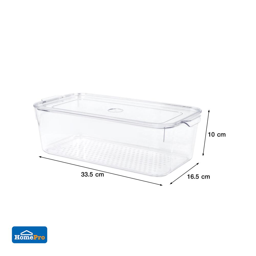 กล่องจัดเก็บในตู้เย็น KECH SNOWY 16.5x33.5x10 ซม.