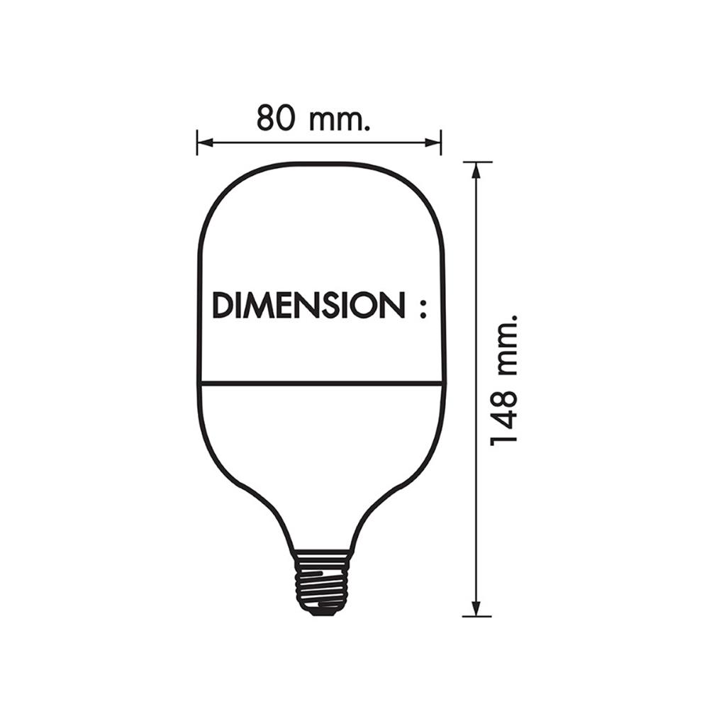 หลอด LED HIGH WATT RACER MEGA BRIGHT 22 วัตต์ DAYLIGHT E27