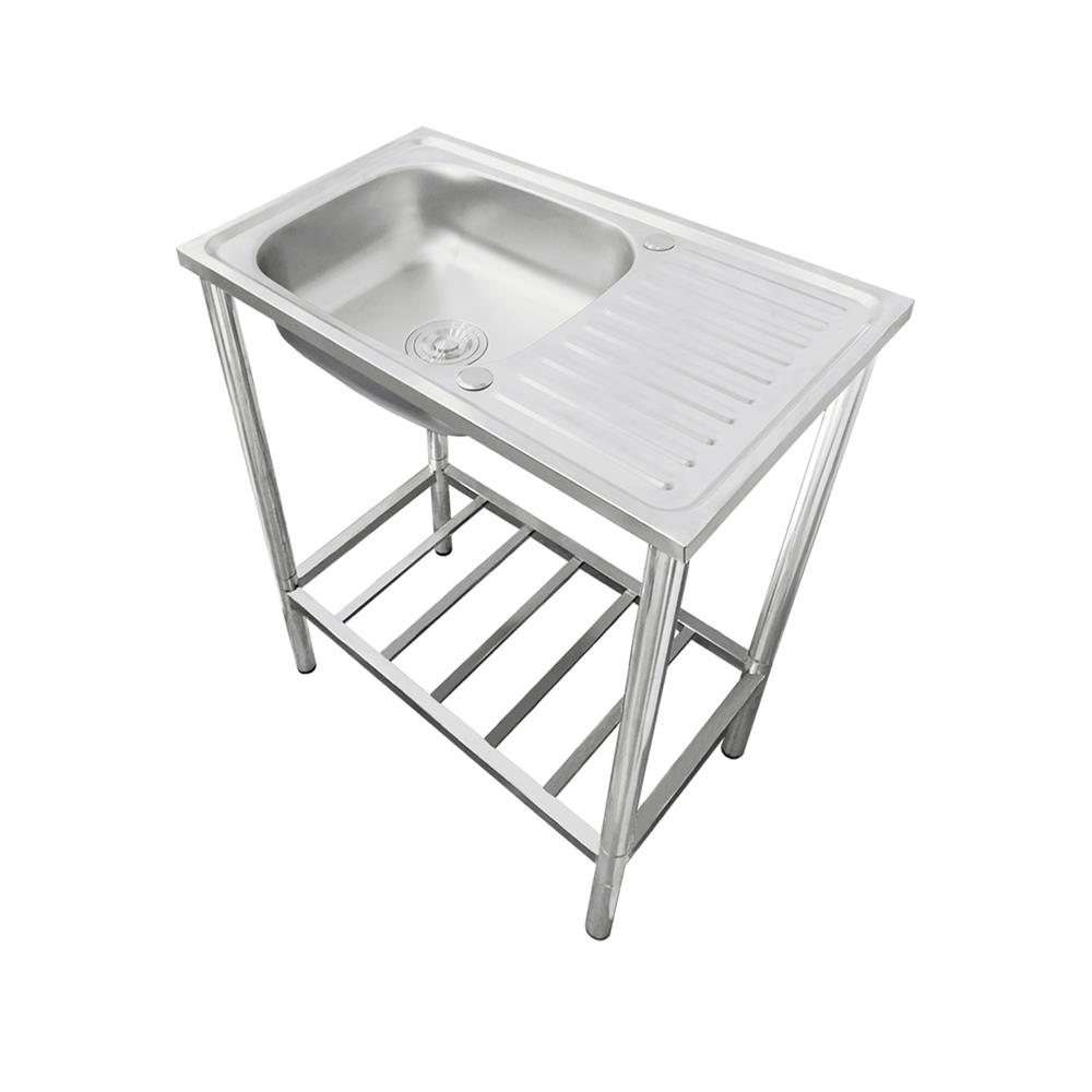 ซิงค์ขาตั้ง 1 หลุม 1 ที่พัก AXIA PP ST 7545 สีเงิน