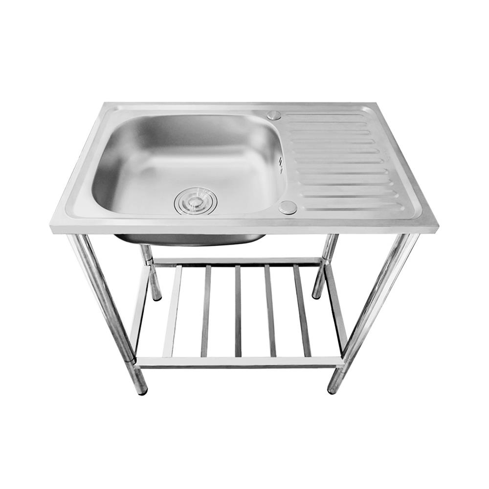 ซิงค์ขาตั้ง 1 หลุม 1 ที่พัก AXIA PP ST 7545 สีเงิน