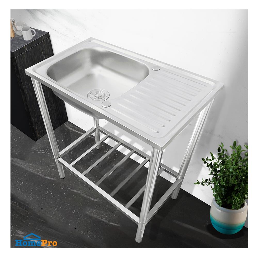 ซิงค์ขาตั้ง 1 หลุม 1 ที่พัก AXIA PP ST 7545 สีเงิน