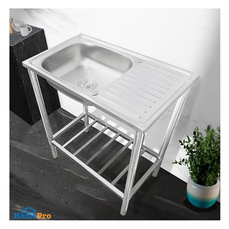 ซิงค์ขาตั้ง 1 หลุม 1 ที่พัก AXIA PP ST 7545 สีเงิน_3