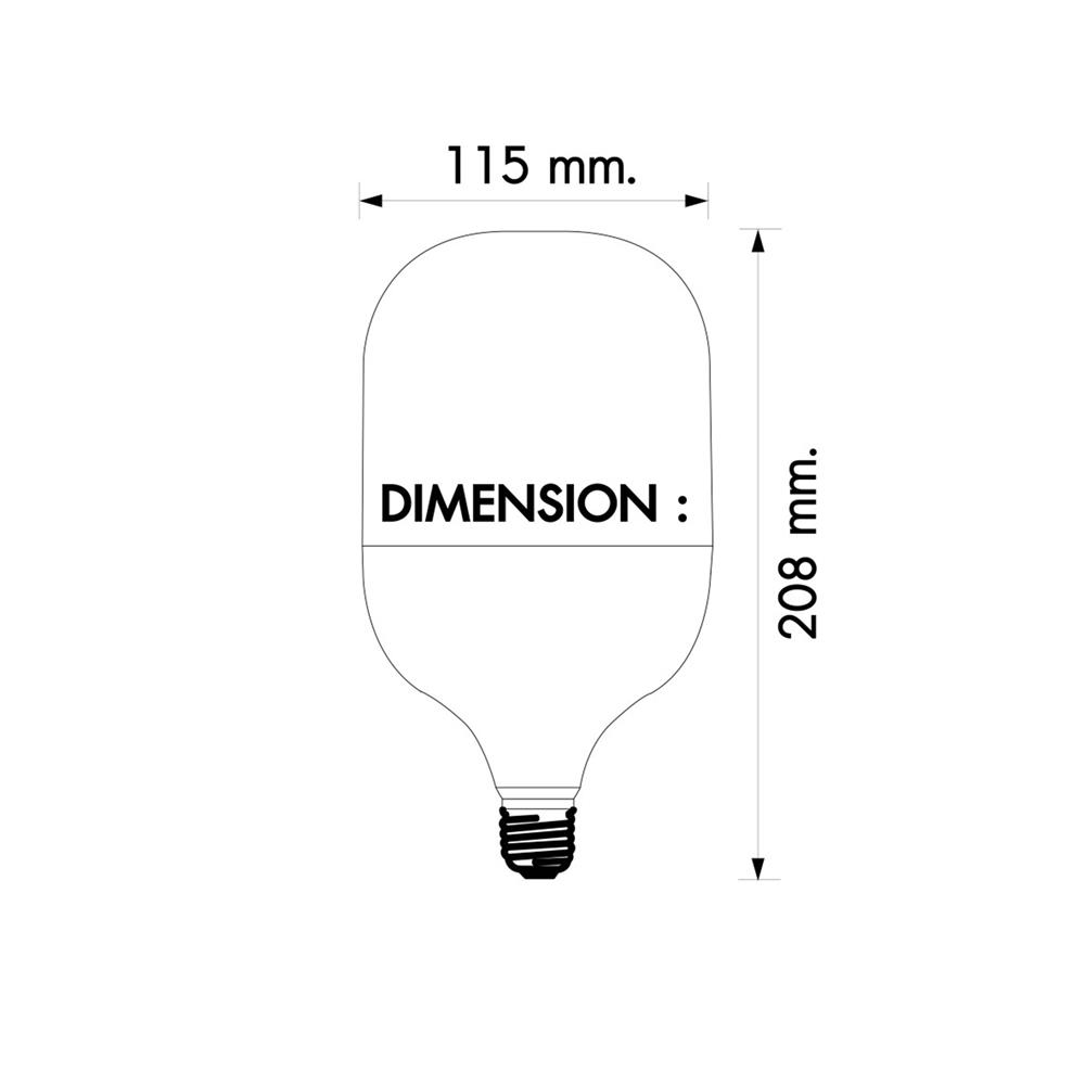 หลอด LED HIGH WATT RACER MEGA BRIGHT 45 วัตต์ DAYLIGHT E27