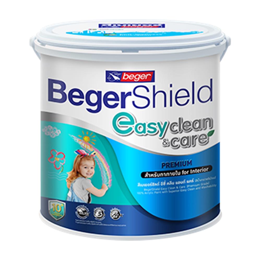 สีน้ำทาภายใน BEGER BEGERSHIELD EASY CLEAN & CARE BASE C กึ่งเงา 1 แกลลอน