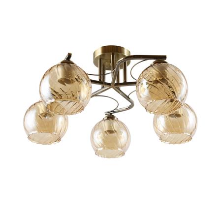 ไฟถาด NEOLIGHT 19137-5AB สีทองรมดำ/ชา 5 หัว