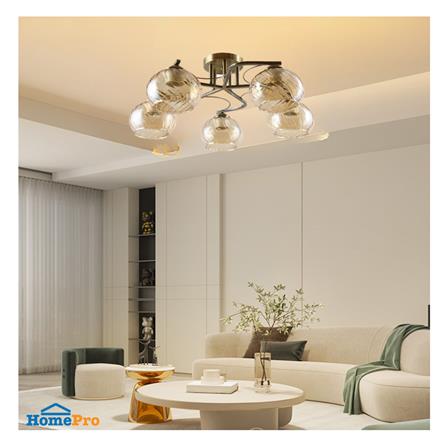 ไฟถาด NEOLIGHT 19137-5AB สีทองรมดำ/ชา 5 หัว_2