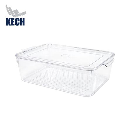 กล่องจัดเก็บในตู้เย็น KECH SNOWY 21.5x33.5x10 ซม.