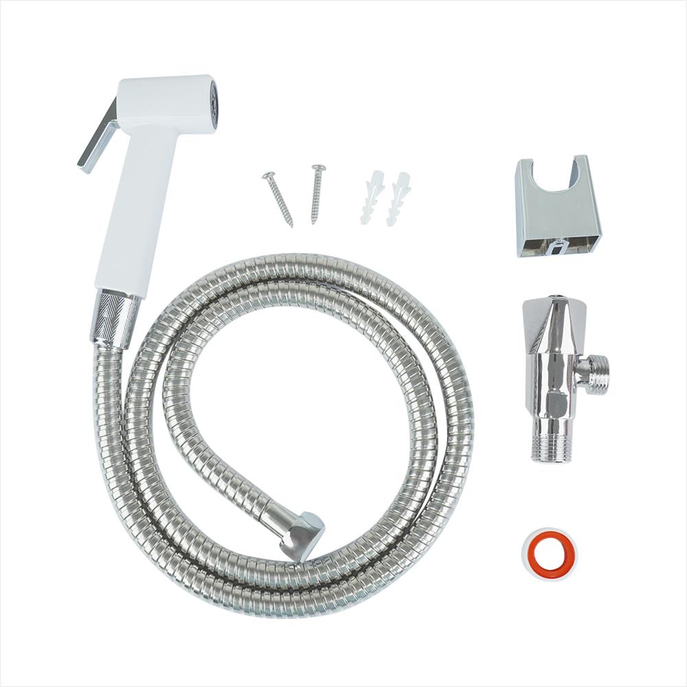 สายฉีดชำระครบชุด MOYA AA27SET สีขาว-โครม