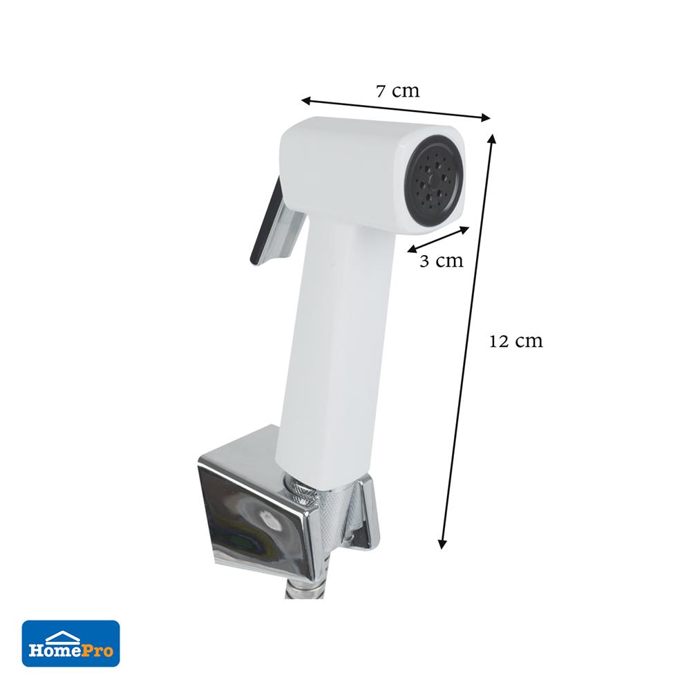 สายฉีดชำระครบชุด MOYA AA27SET สีขาว-โครม