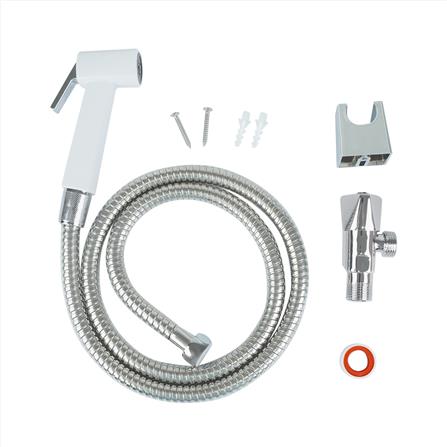 สายฉีดชำระครบชุด MOYA AA27SET สีขาว-โครม_1