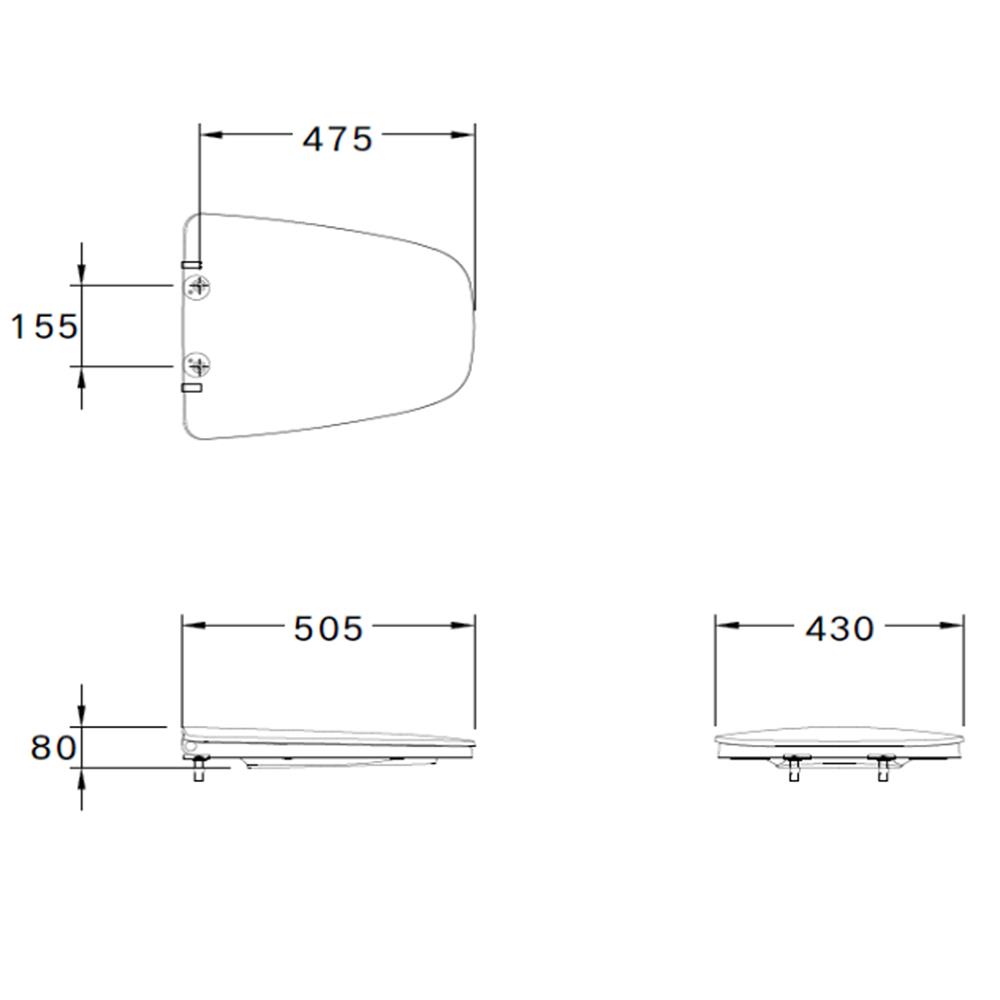 ฝารองนั่ง COTTO SLOW CLOSE C91512