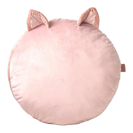 หมอนอิงกลม HOME LIVING STYLE CAT-GIFT 24X24 นิ้ว สีชมพู_1
