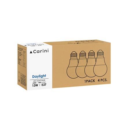 หลอด LED CARINI A65 ECOLIFE 13 วัตต์ DAYLIGHT E27 แพ็ก 4 ชิ้น_2
