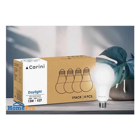 หลอด LED CARINI A65 ECOLIFE 13 วัตต์ DAYLIGHT E27 แพ็ก 4 ชิ้น_3