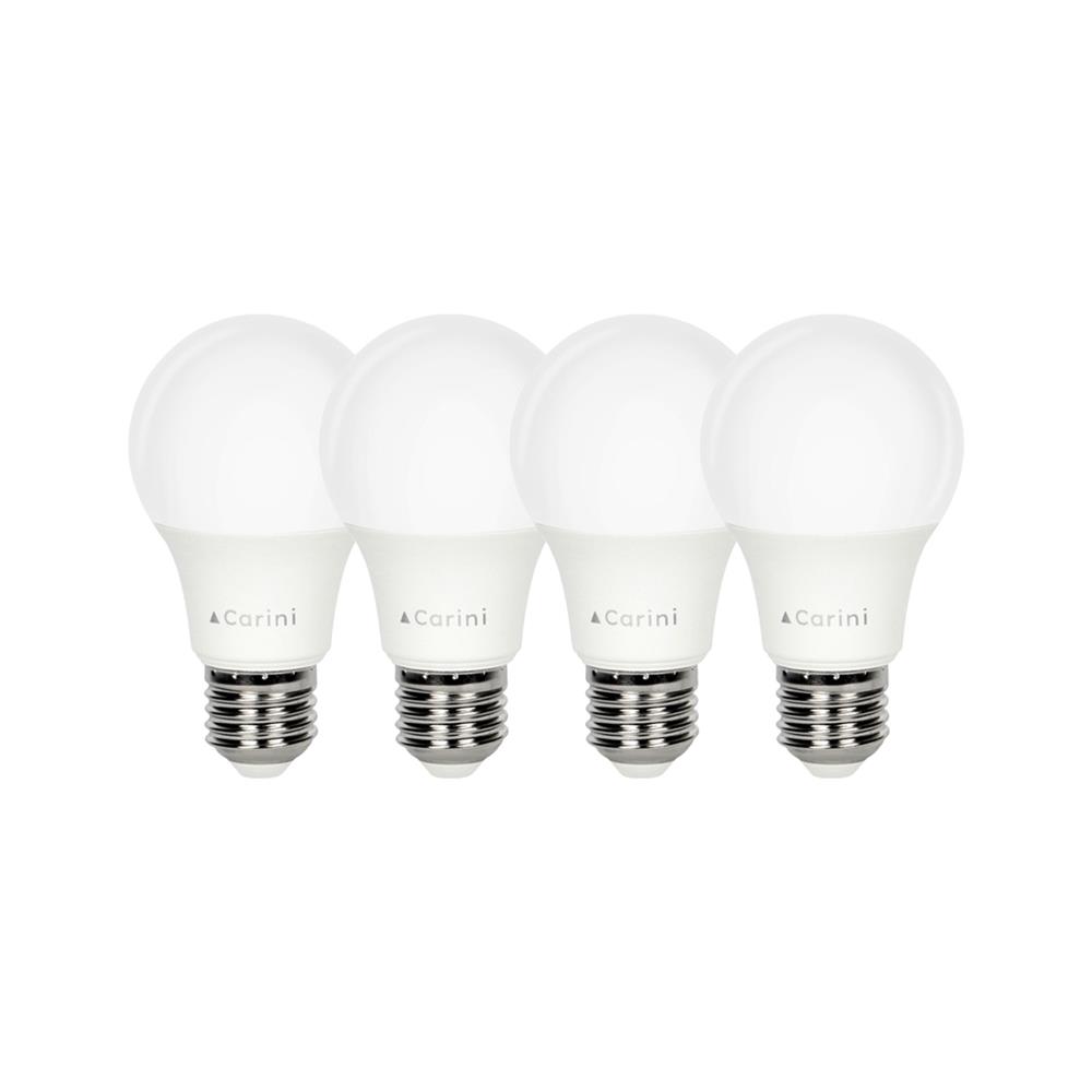 หลอด LED CARINI A60 ECOLIFE 9 วัตต์ WARM WHITE E27 แพ็ก 4 ชิ้น