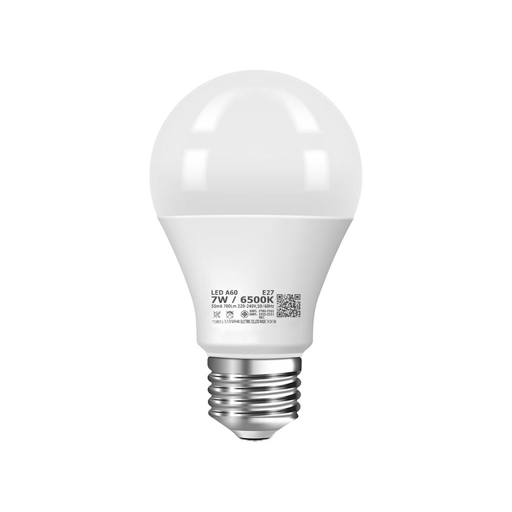 หลอด LED CARINI A60 ECOLIFE 7 วัตต์ DAYLIGHT E27 แพ็ก 4 ชิ้น