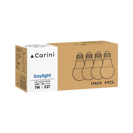 หลอด LED CARINI A60 ECOLIFE 7 วัตต์ DAYLIGHT E27 แพ็ก 4 ชิ้น_2