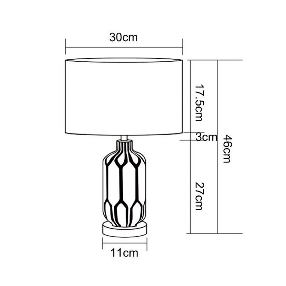 ไฟตั้งโต๊ะ CARINI F4675 สีขาว/ทอง