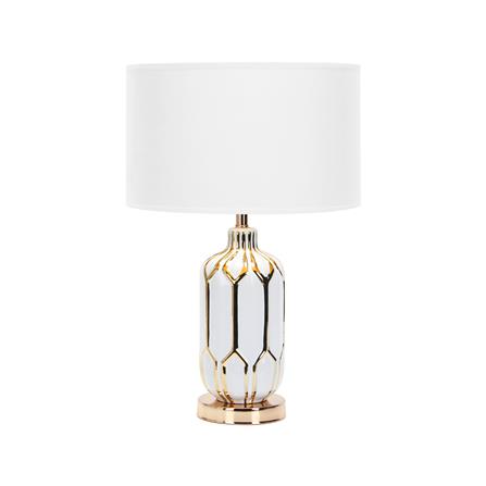 ไฟตั้งโต๊ะ CARINI F4675 สีขาว/ทอง_0