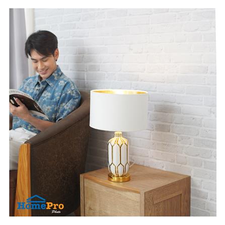 ไฟตั้งโต๊ะ CARINI F4675 สีขาว/ทอง_4