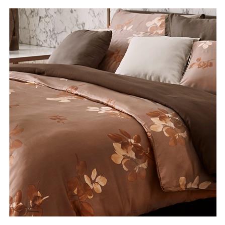 ผ้าปูที่นอน 6 ฟุต OMAZZ PRINT สี BROWN_1