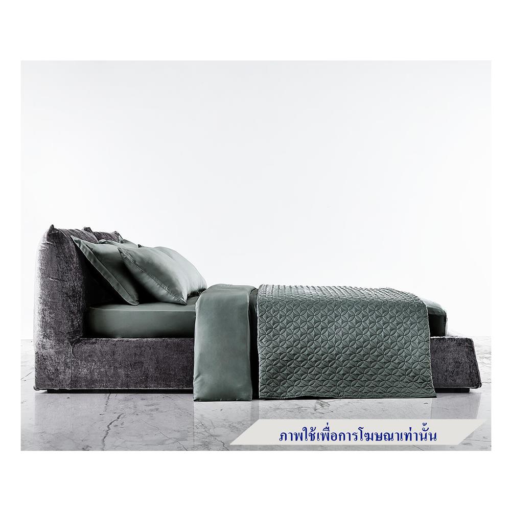 ผ้าปูที่นอน 6 ฟุต OMAZZ SMOOTH สี DARK GREY