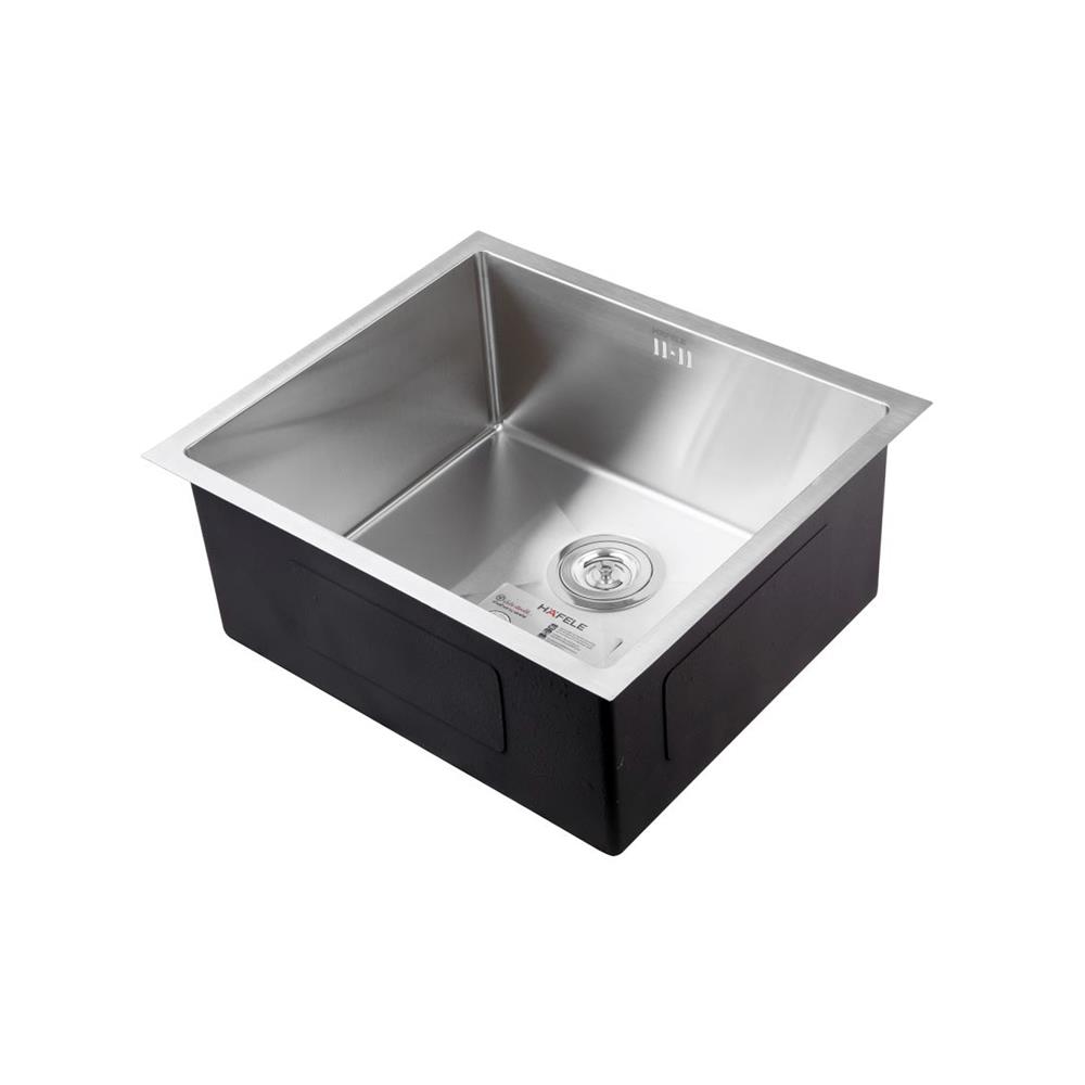 ซิงค์ฝังสแควร์ 1 หลุม HAFELE MARIA 495.39.615 สีเงิน