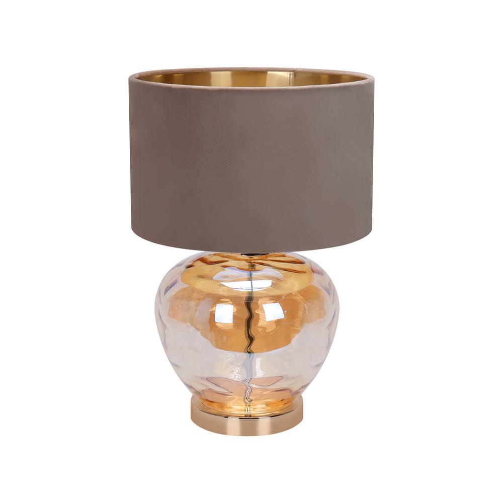 ไฟตั้งโต๊ะ CARINI A453 สีน้ำตาล/ทอง_1