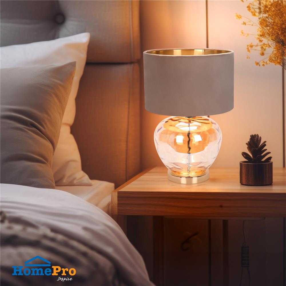 ไฟตั้งโต๊ะ CARINI A453 สีน้ำตาล/ทอง